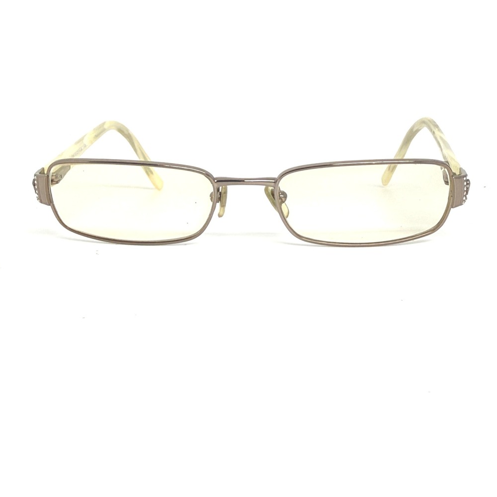 Versace MOD 110 106 Brown Metal‎ Eyeglasses Frames Medusa Rhinestone 50-17-130